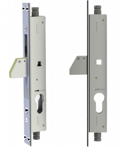 serratura entrata persiana inferriata serramenti acciaio, montante verticale siver cisa